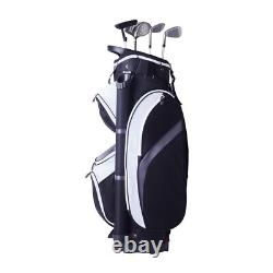 14-Way Golf Cart Bag 36 withDust Cover & Straps Multiple Pockets Premium Nylon