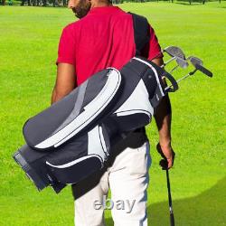 14-Way Golf Cart Bag 36 withDust Cover & Straps Multiple Pockets Premium Nylon