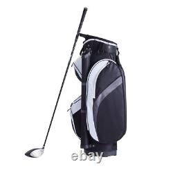 14-Way Golf Cart Bag 36 withDust Cover & Straps Multiple Pockets Premium Nylon