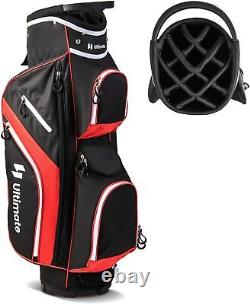 14 Way Golf Cart Bag Lightweight Golf Club Cart Bag with 9 Pockets