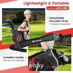 14 Way Golf Cart Bag Lightweight Golf Club Cart Bag with 9 Pockets