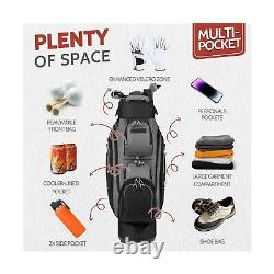 14-Way Golf Cart Bag Pro with Full Length Divider Top, Golf Bag for Men with