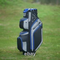 14-Way Golf Cart Bag With Cooler & Shoe Pocket, Rain Hood & Putter Well
