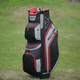 14-way Golf Cart Bag With Cooler & Shoe Pocket, Rain Hood & Putter Well (red)