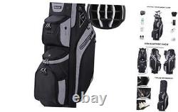 14 Way Golf Cart Bag for Push Bag Classy Design Full Length with Cooler, Black