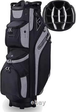 14 Way Golf Cart Bag for Push Bag Classy Design Full Length with Cooler, Rain