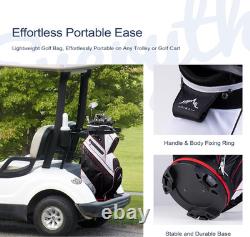 14-Way Golf Cart Bag with Organizer Divider & Rain Cover