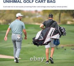 14-Way Golf Cart Bag with Organizer Divider & Rain Cover