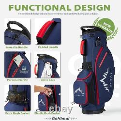 14-Way Golf Stand Bag, Golf Bag with Stand, Lightweight Durable Club Bag