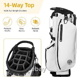 14 Way Golf Stand Bag Lightweight, Padded Double Strap, Full Length Dividers