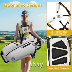 14 Way Golf Stand Bag Lightweight, Padded Double Strap, Full Length Dividers