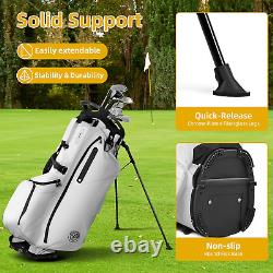 14 Way Golf Stand Bag Lightweight, Padded Double Strap, Full Length Dividers