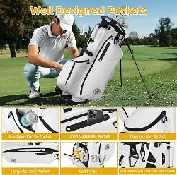 14 Way Golf Stand Bag Lightweight, Padded Double Strap, Full Length Dividers