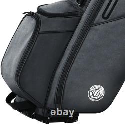 14-Way Golf Stand Bag with Padded Straps, Full-Length Dividers & Rain Cover Grey