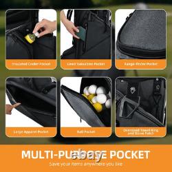 14-Way Golf Stand Bag with Padded Straps, Full-Length Dividers & Rain Cover Grey