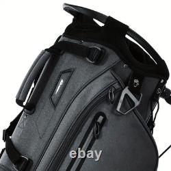 14-Way Golf Stand Bag with Padded Straps, Full-Length Dividers & Rain Cover Grey