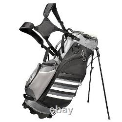 14 Way Top Dividers Golf Stand Bag withStand 6 Pockets, Dual Strap Rain Hood