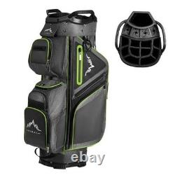 15-Way Golf Cart Bag, Premium Anti-Shake Divider Top Golf Bag with Lead Gray