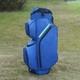 15-way Golf Cart Bag With Cooler & Shoe Pocket, Rain Hood & Putter Well (blue)