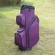 15-way Golf Cart Bag With Cooler & Shoe Pocket, Rain Hood & Putter Well (purple)