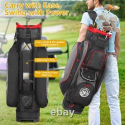 15 Way Top Golf Cart Bag Lightweight Club Cart Bags with Full-length Dividers
