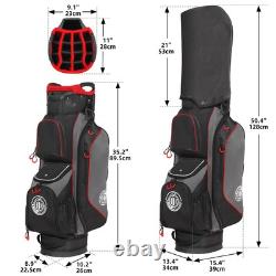 15 Way Top Golf Cart Bag Lightweight Club Cart Bags with Full-length Dividers