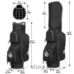 15 Way Top Golf Cart Bag Lightweight Club Cart Bags with Full-length Dividers