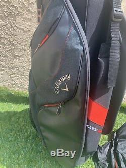 2019 Callaway Golf ORG 14 Way Cart Bag Titanium/Black/Red. BRAND NEW
