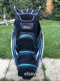 2020 Titleist StaDry 14 Waterproof Golf Cart Bag, Rainhood & Strap, 1 broken zip