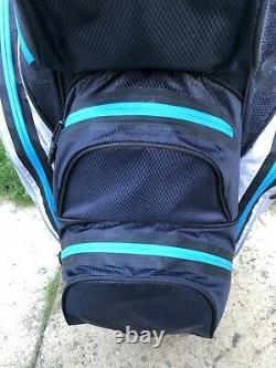 2020 Titleist StaDry 14 Waterproof Golf Cart Bag, Rainhood & Strap, 1 broken zip