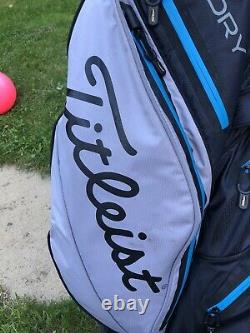 2020 Titleist StaDry 14 Waterproof Golf Cart Bag, Rainhood & Strap, 1 broken zip