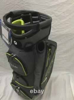 2021 Motocaddy Club Series Cart Bag Charcoal / Lime Opened but not used