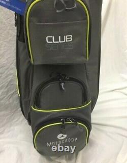 2021 Motocaddy Club Series Cart Bag Charcoal / Lime Opened but not used