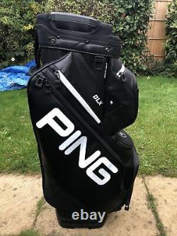 2021 PING DLX Golf Cart Trolley Bag / 15-Way / Rainhood & Strap / A1 condition