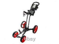 2021 Sun Mountain Golf Pathfinder PX4 Push & Pull Cart Magnetic Gray/Red