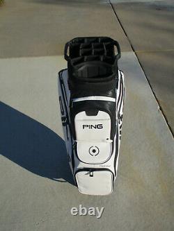 2022 Ping Golf DLX Cart Bag 15-way Top Black / White BRAND NEW withTAGS