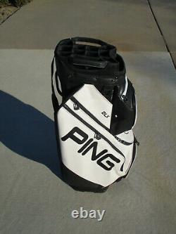 2022 Ping Golf DLX Cart Bag 15-way Top Black / White BRAND NEW withTAGS