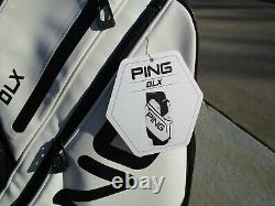 2022 Ping Golf DLX Cart Bag 15-way Top Black / White BRAND NEW withTAGS