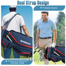 9.5 Inch Golf Cart Bag with 14 Way Dividers Top Organizer
