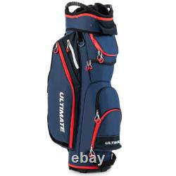 9.5 Inch Golf Cart Bag with 14 Way Dividers Top Organizer