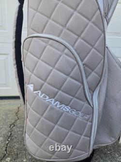 ADAMS IDEA a12 OS Quilted Golf Cart Bag 14-Way Divider Shoulder Strap Rain Hood