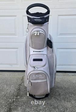 ADAMS IDEA a12 OS Quilted Golf Cart Bag 14-Way Divider Shoulder Strap Rain Hood