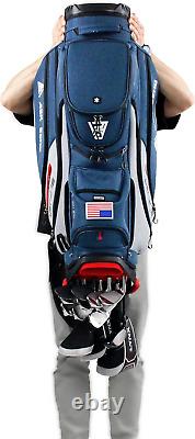 ASK ECHO 2024 SLC-130 Golf Cart Bag with 15 Way Full Length Dividers Top, Premiu