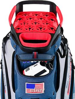 ASK ECHO 2024 SLC-130 Golf Cart Bag with 15 Way Full Length Dividers Top, Premiu