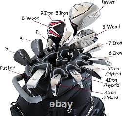 ASK ECHO 2024 T-Lock Golf Cart Bag with 14 Way Organizer Divider Top, Premium Ca