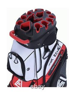 ASK ECHO T-Lock Golf Cart Bag with 14 Way Organizer Divider Top, Premium Cart