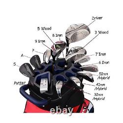 ASK ECHO T-Lock Golf Cart Bag with 14 Way Organizer Divider Top, Premium Cart