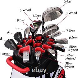 ASK ECHO T-Lock Golf Cart Bag with 14 Way Organizer Divider Top, Premium Cart Ba