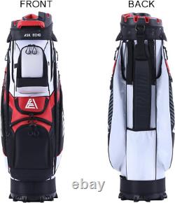 ASK ECHO T-Lock Golf Cart Bag with 14 Way Organizer Divider Top, Premium Cart Ba