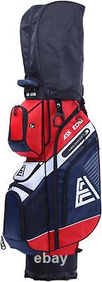 ASK ECHO T-Lock Golf Cart Bag with 14 Way Organizer Divider Top, Premium Cart Ba